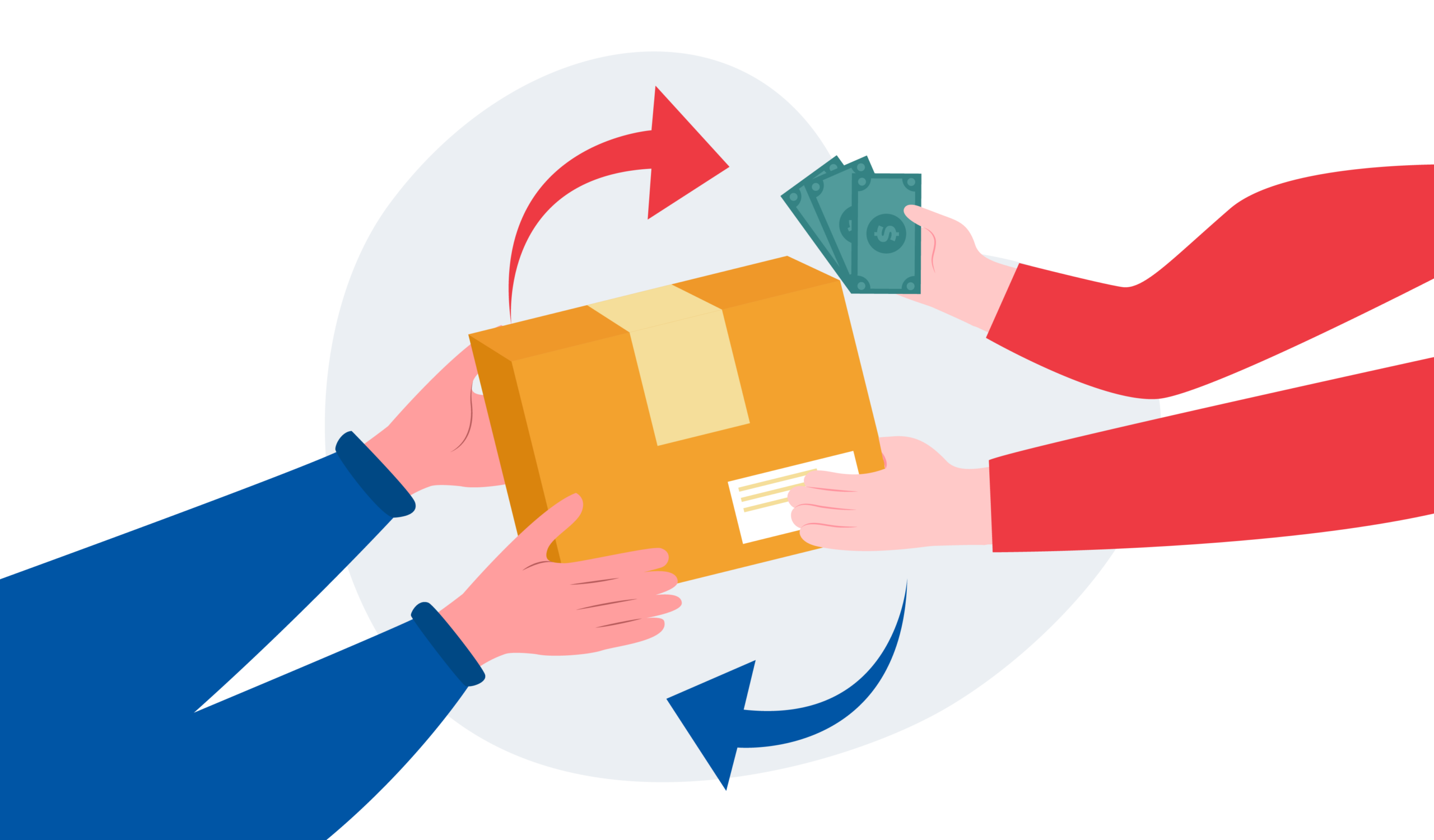 Easy dress return process with prepaid shipping